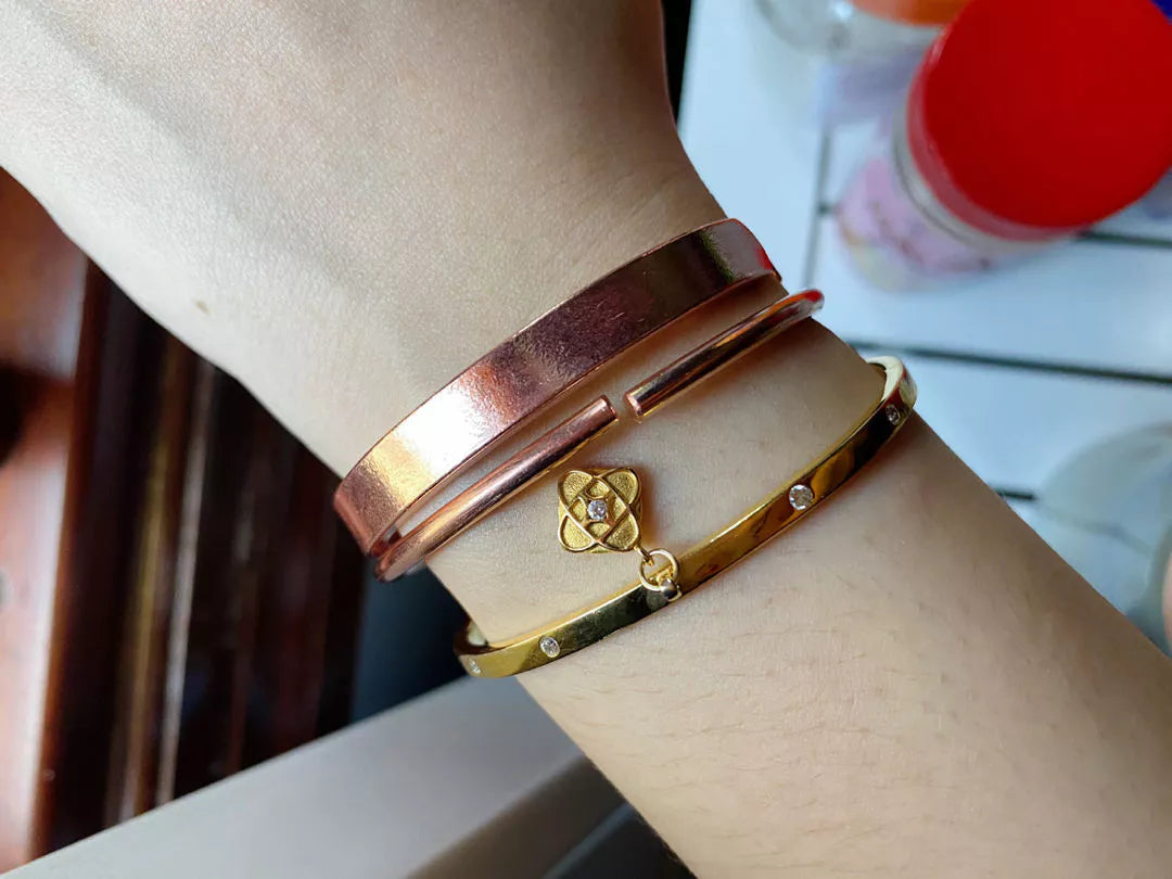 Open Copper Cuff Bracelet