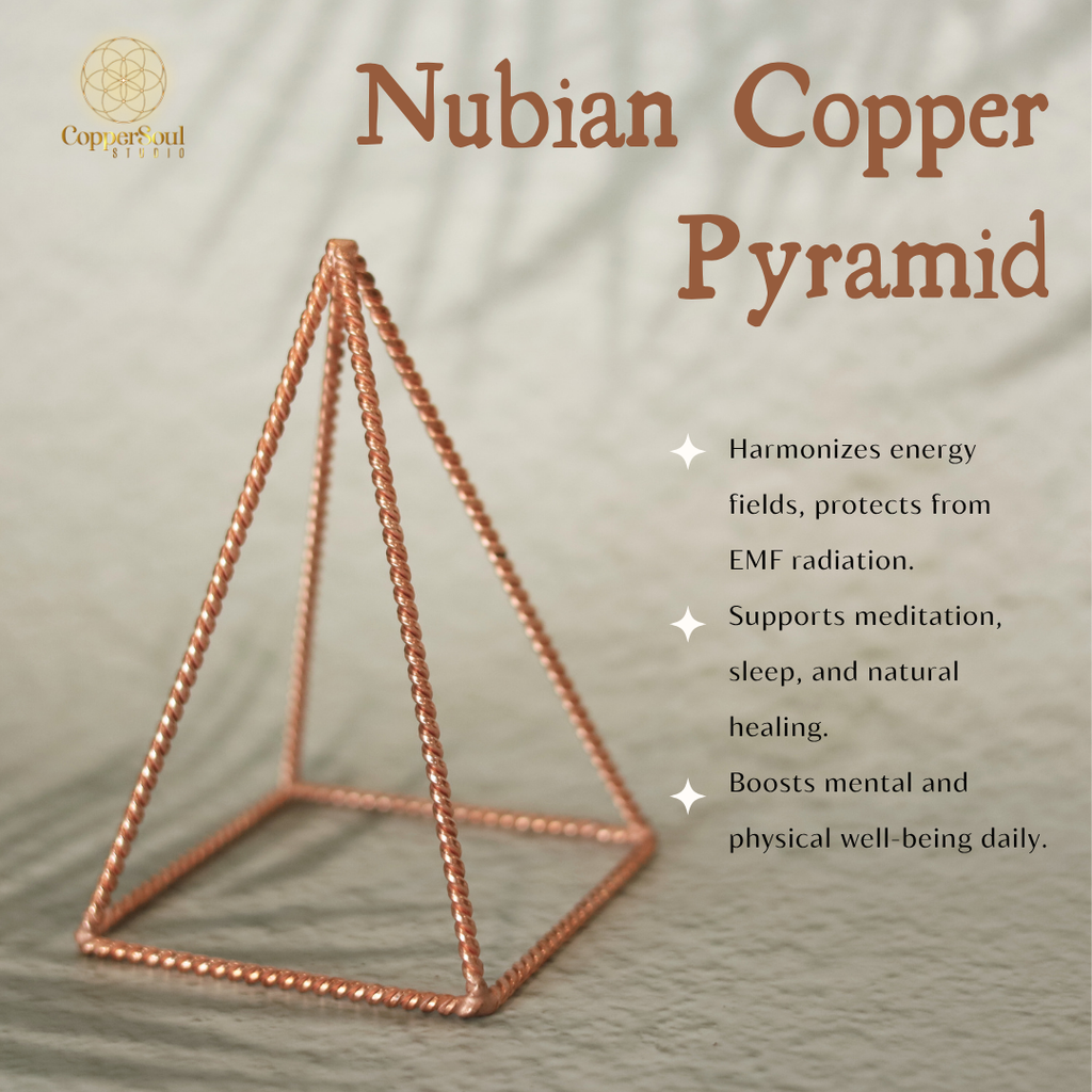 Tensor Copper Pyramid – 10x6 cm Energy Harmonizer & EMF Protection