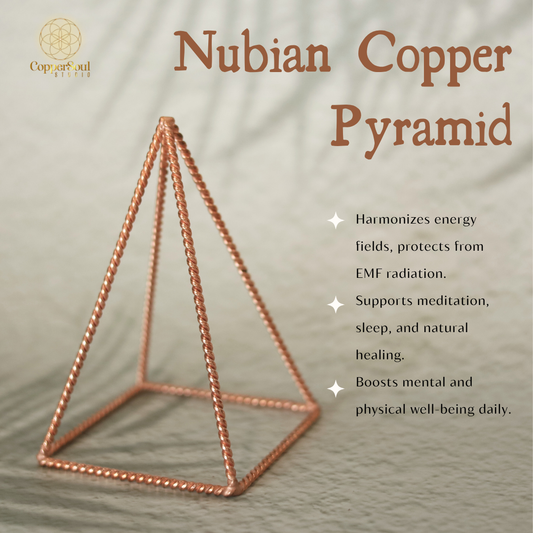 Tensor Copper Pyramid – 10x6 cm Energy Harmonizer & EMF Protection