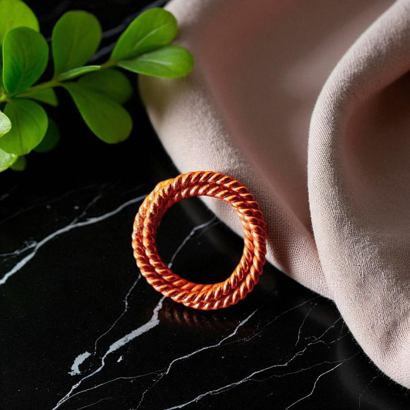 144 MHz Vortex Pendant – Pure Copper Sacred Cubit