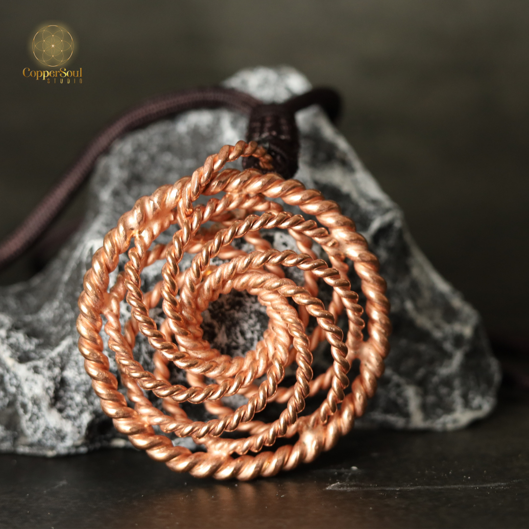 Tensor Spiral Pendant – EMF Protection & Energy Balance
