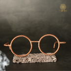 Handmade Copper Tensor Glasses – Sacred Geometry Design (144 Hz, 177 Hz)