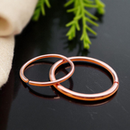 Pure Copper Open Cuff Bracelet for Mom & Baby – Minimalist Design (3mm & 4mm)