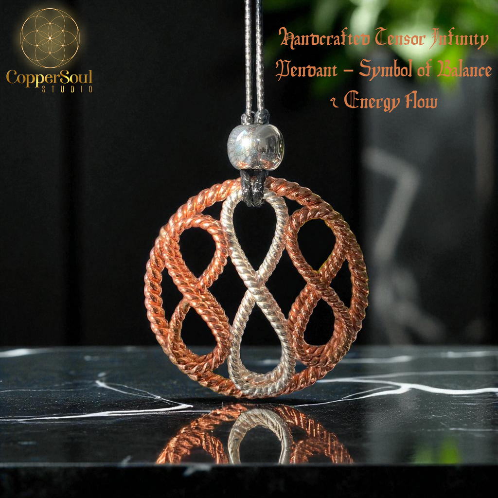 Tensor Infinity Pendant – Symbol of Balance & Energy Flow