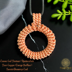 Tensor Coil Pendant – Sacred Geometry Energy Necklace