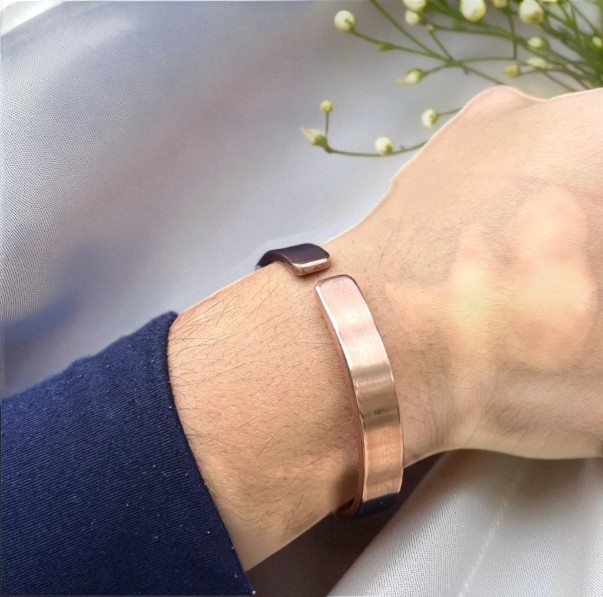 Bold Copper Cuff Bracelet for Men – Thick, Heavyweight Design