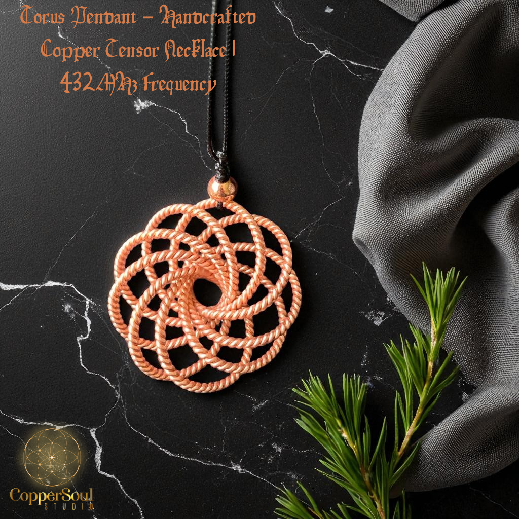 Torus Pendant V1 – 432 MHz Handcrafted Copper Necklace