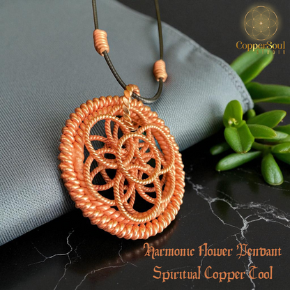 Harmonic Flower Pendant Spiritual Copper Tool