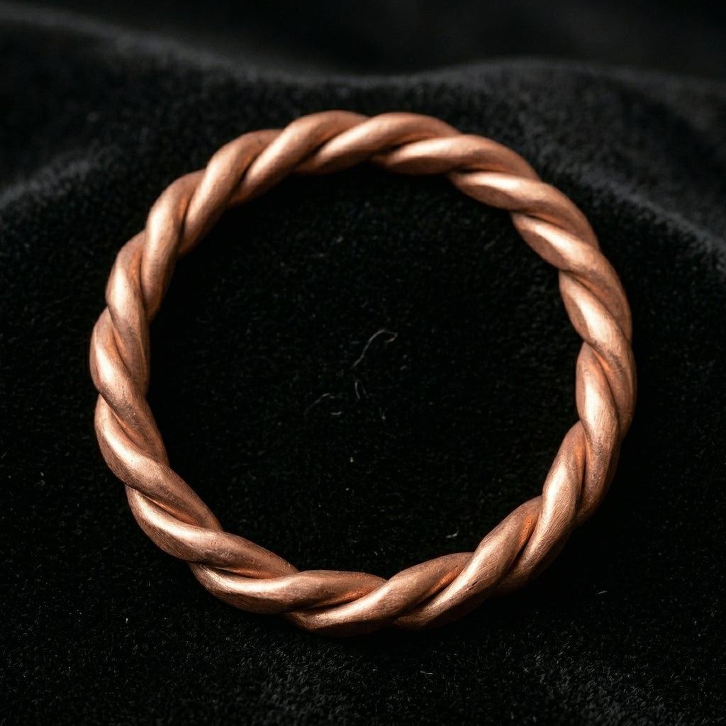 Pure Copper Braided Tensor Bracelet – Handmade Design