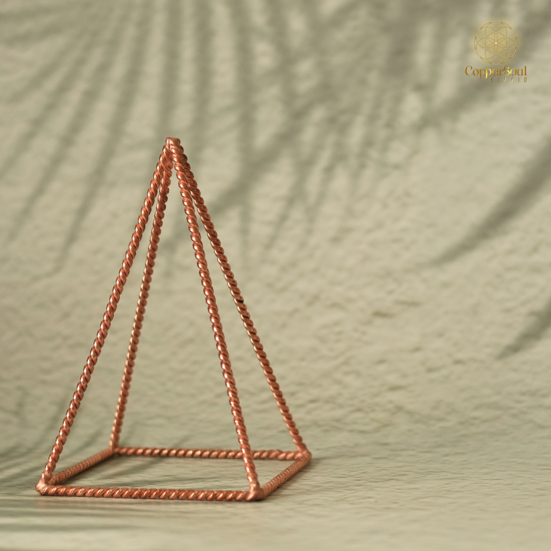 Tensor Copper Pyramid – 10x6 cm Energy Harmonizer & EMF Protection