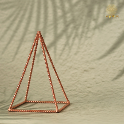 Tensor Copper Pyramid – 10x6 cm Energy Harmonizer & EMF Protection