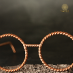 Handmade Copper Tensor Glasses – Sacred Geometry Design (144 Hz, 177 Hz)