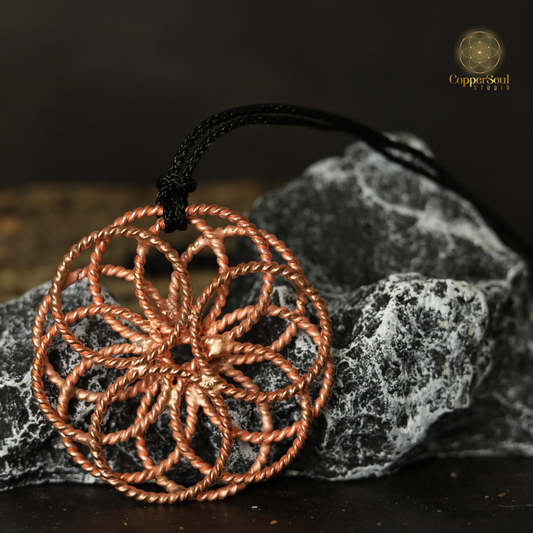 Sacred Geometry Tensor Pendant – EMF Protection & Energy Harmony