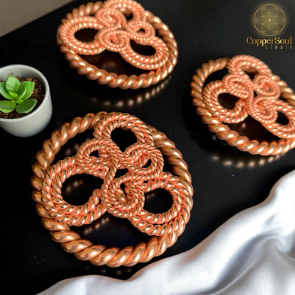 Sacred Triskelion Pendant – 144 MHz Copper Energy Coil