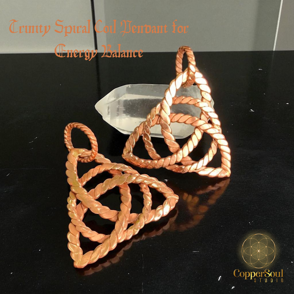 Trinity Spiral Coil Pendant for Energy Balance