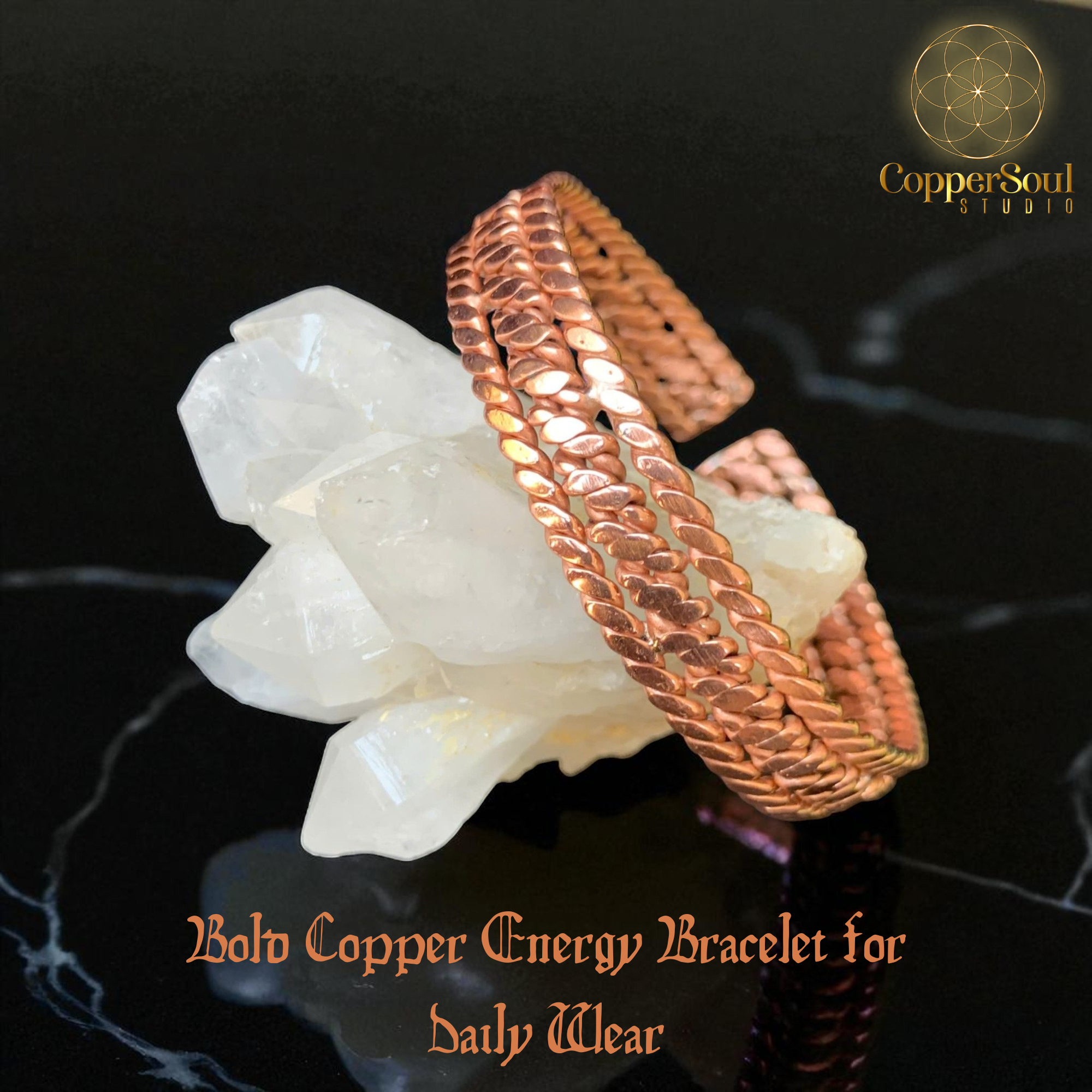 Bold Copper Energy Bracelet for Daily Wear