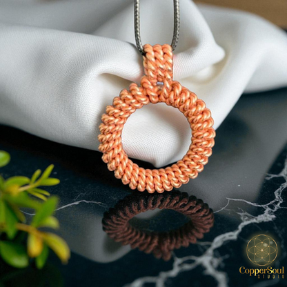 Tensor Coil Pendant – Sacred Geometry Energy Necklace