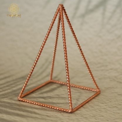 Tensor Copper Pyramid – 10x6 cm Energy Harmonizer & EMF Protection