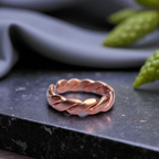 Couple’s Open Copper Ring Set