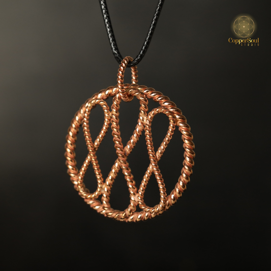 Infinity Tensor Pendant – Multi-Frequency Harmonization