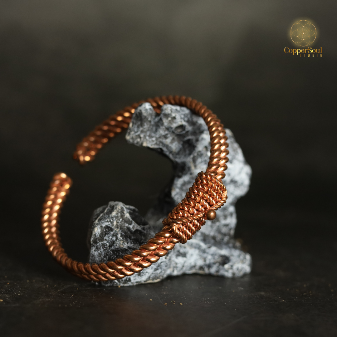 Multi-Frequency Tensor Copper Bracelet – Balance & EMF Protection