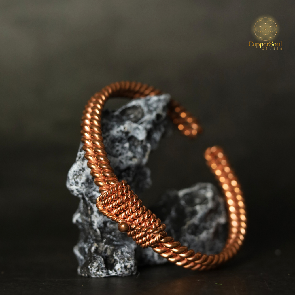 Multi-Frequency Tensor Copper Bracelet – Balance & EMF Protection