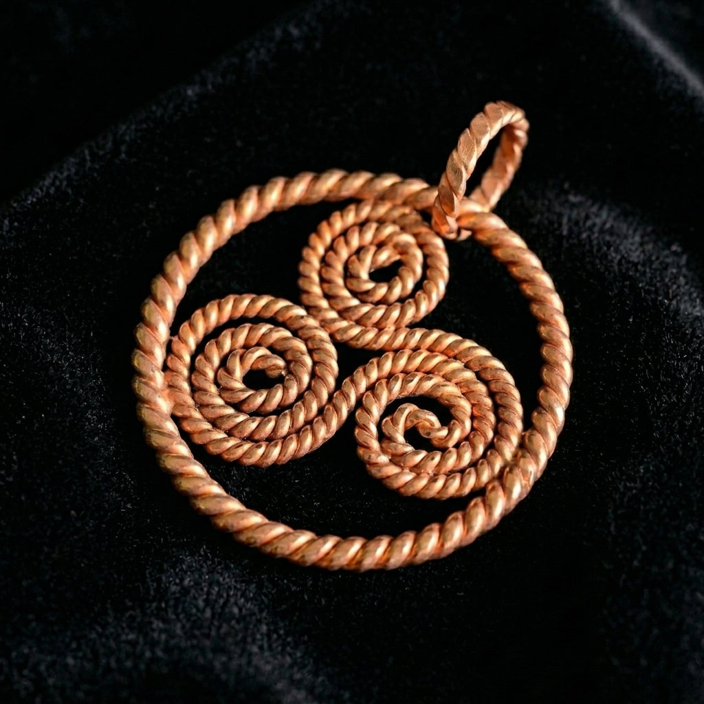 Triskelion Pendant – Sacred Geometry Design (144 / 432 Hz Inspired)