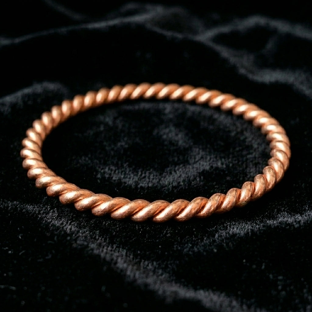 Sacred Cubit Tensor Ring – Handmade Copper Design