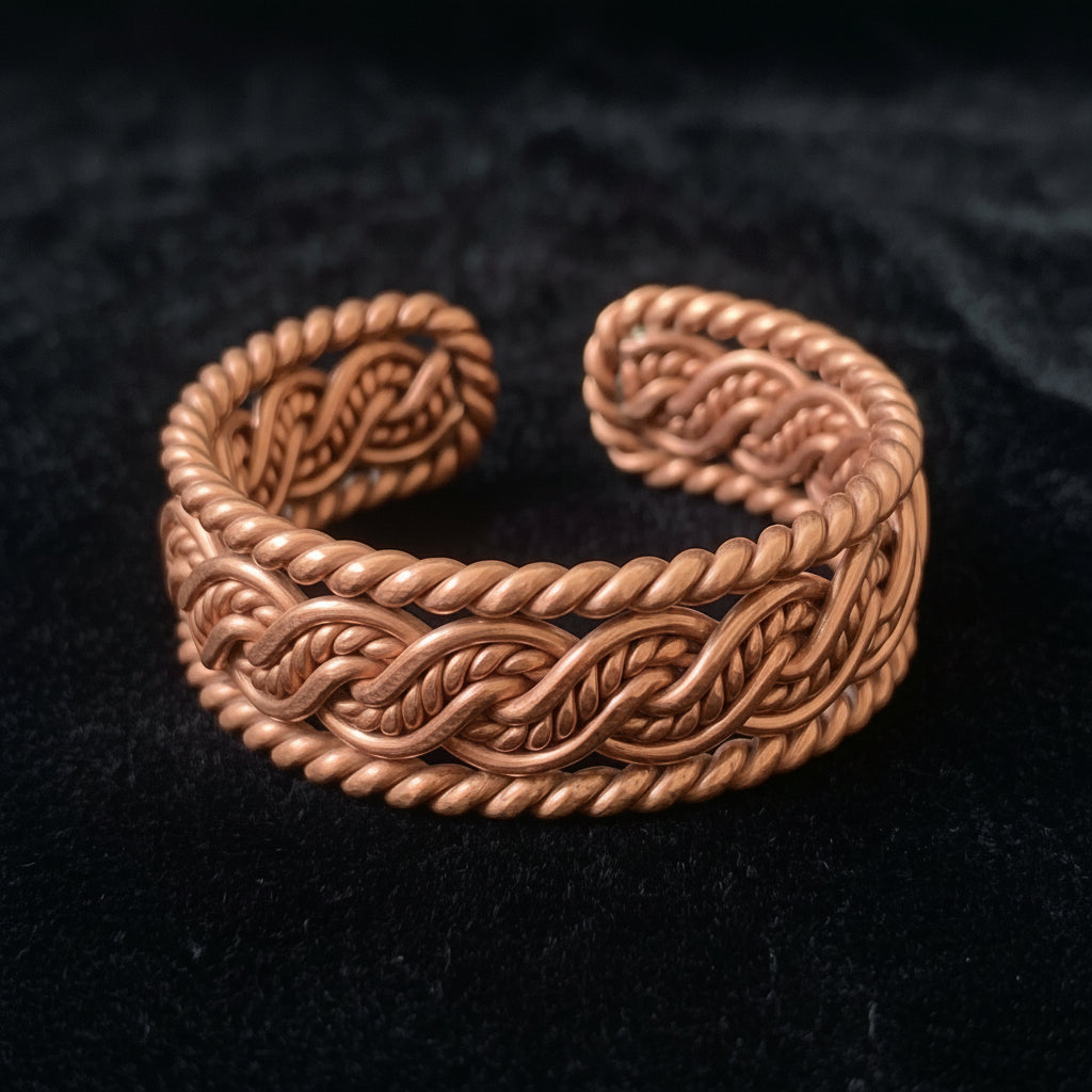 Handcrafted copper bracelet B4 ( 188 MHZ )