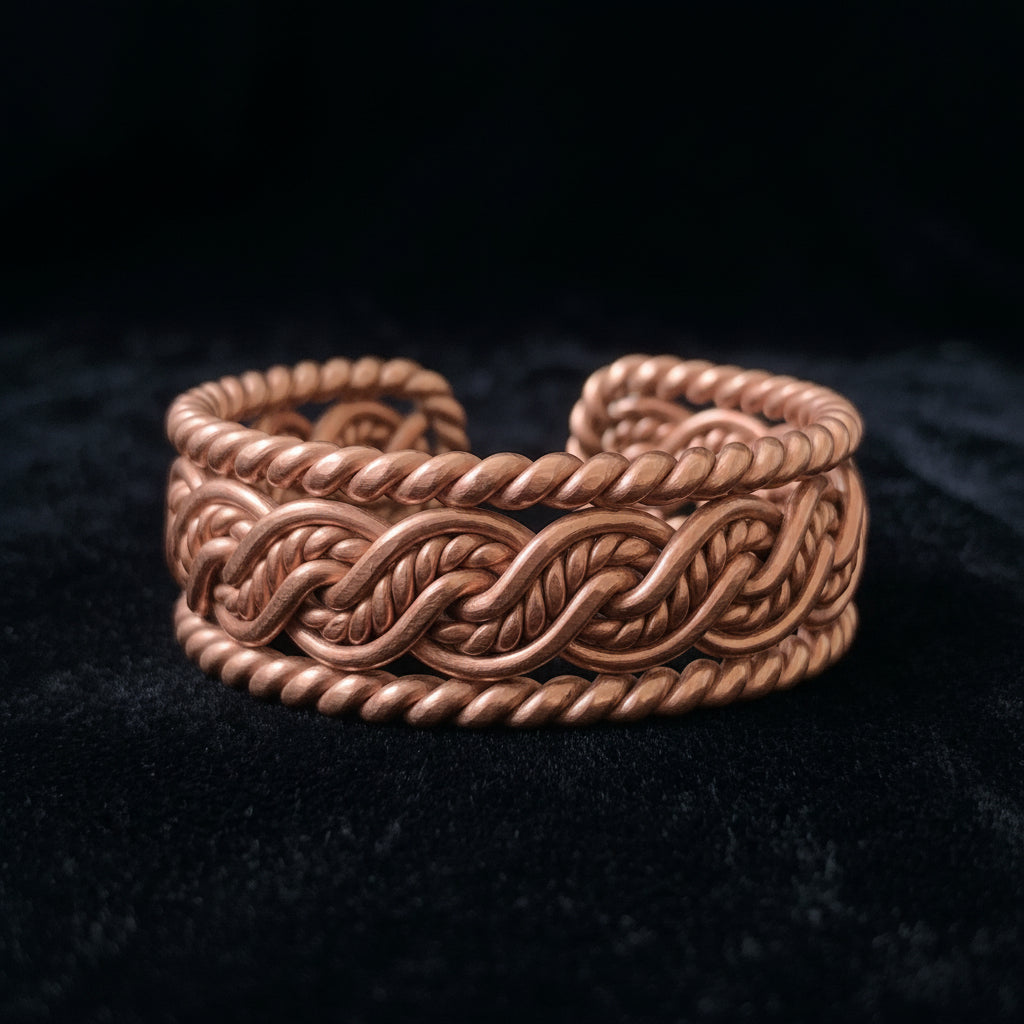 Handcrafted copper bracelet B4 ( 188 MHZ )