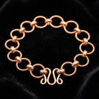 Ripple Bracelet — Twisted Rope & Bead Copper Chain