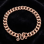 Classic Curb Chain Anklet — Flat-Link Solid Copper