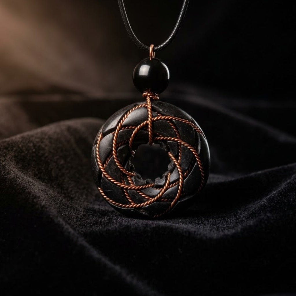 Shungite Torus Pendant