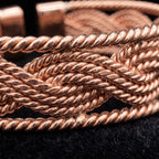 Sailor's Knot Copper Cuff – Woven Wire Bracelet