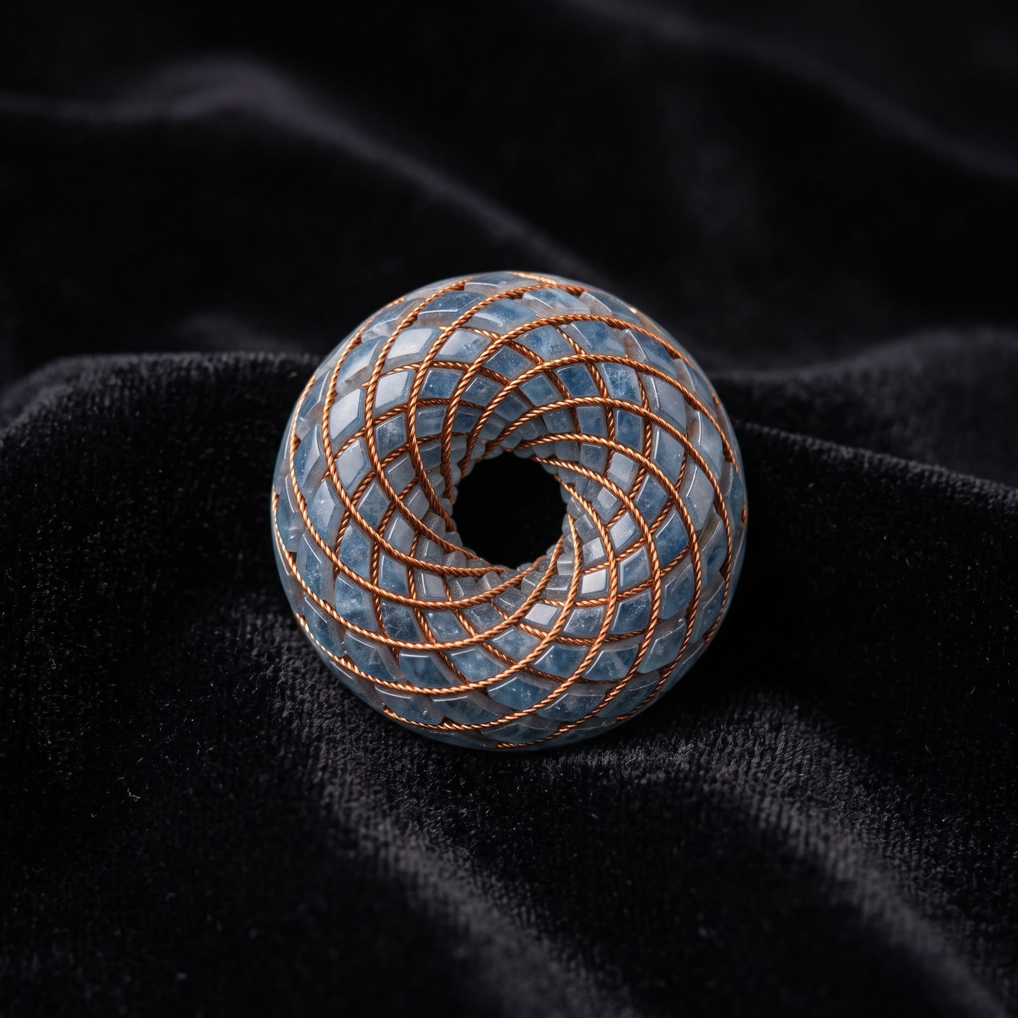 Aquamarine Torus Pendant — Deluxe Edition