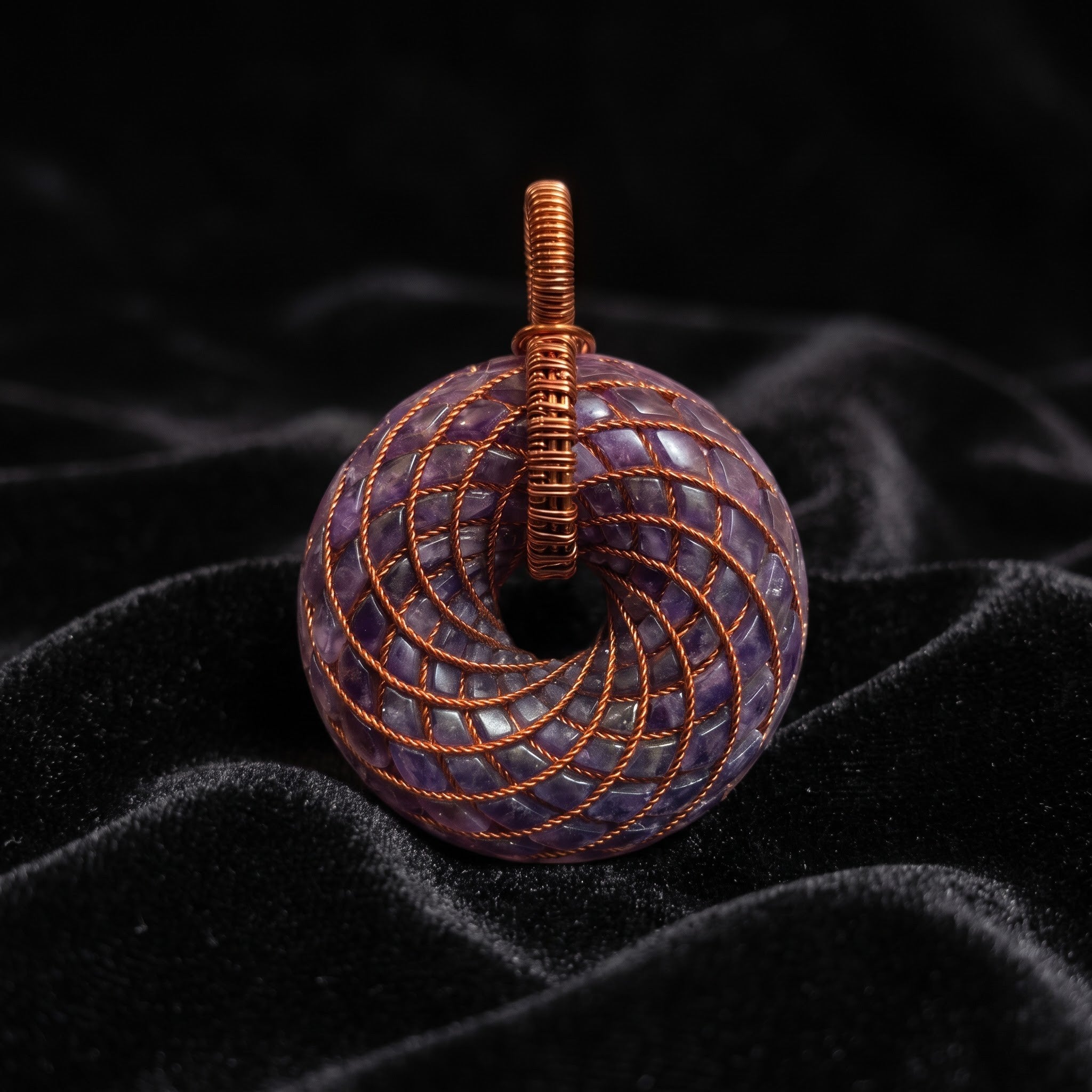 Amethyst Torus Pendant — Deluxe Edition