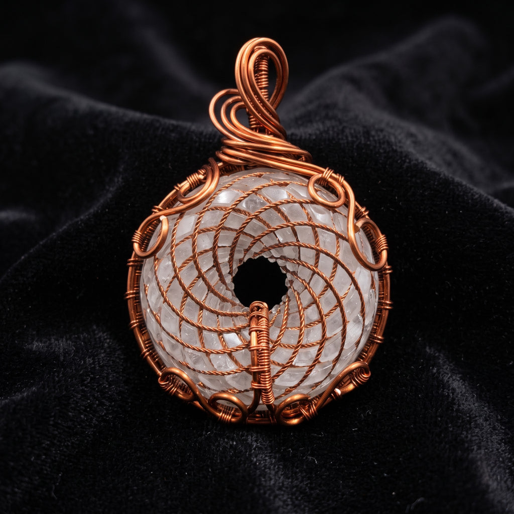 White Quartz Torus Pendant — Deluxe Edition