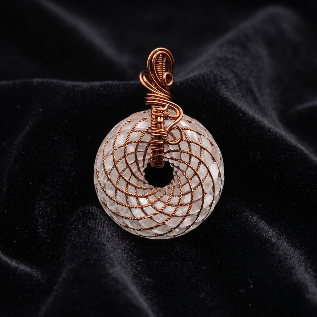White Quartz Torus Pendant — Deluxe Edition