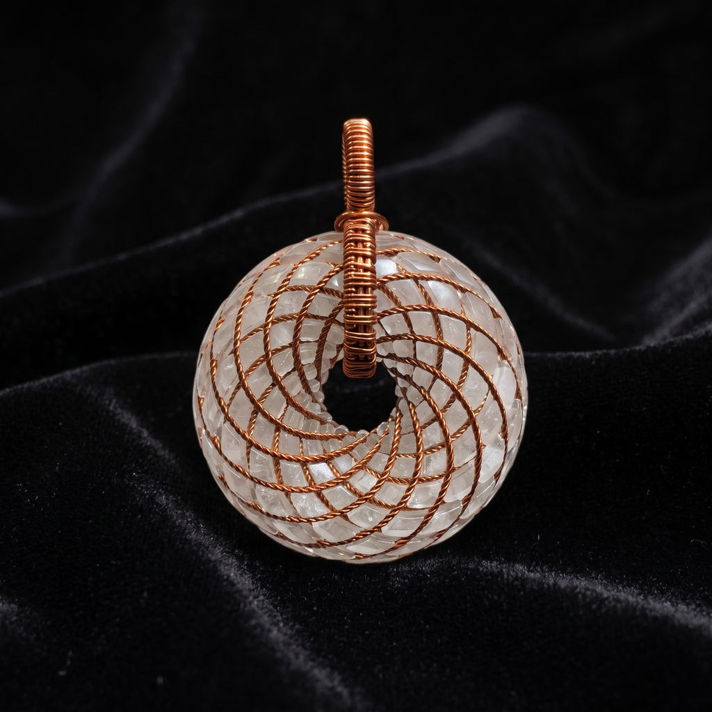 White Quartz Torus Pendant — Deluxe Edition