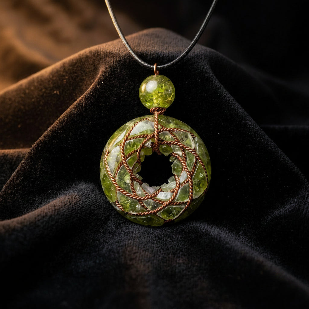 Peridot Torus Pendant