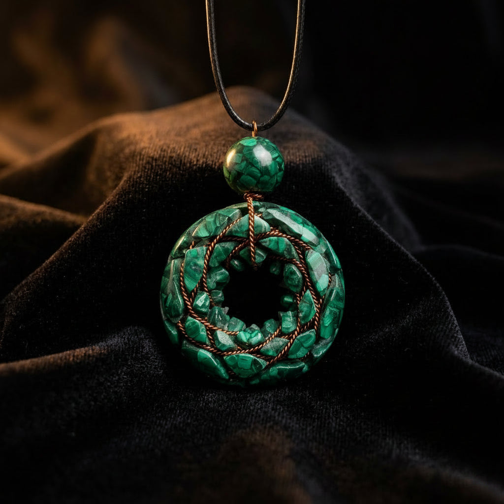 Malachite Torus Pendant