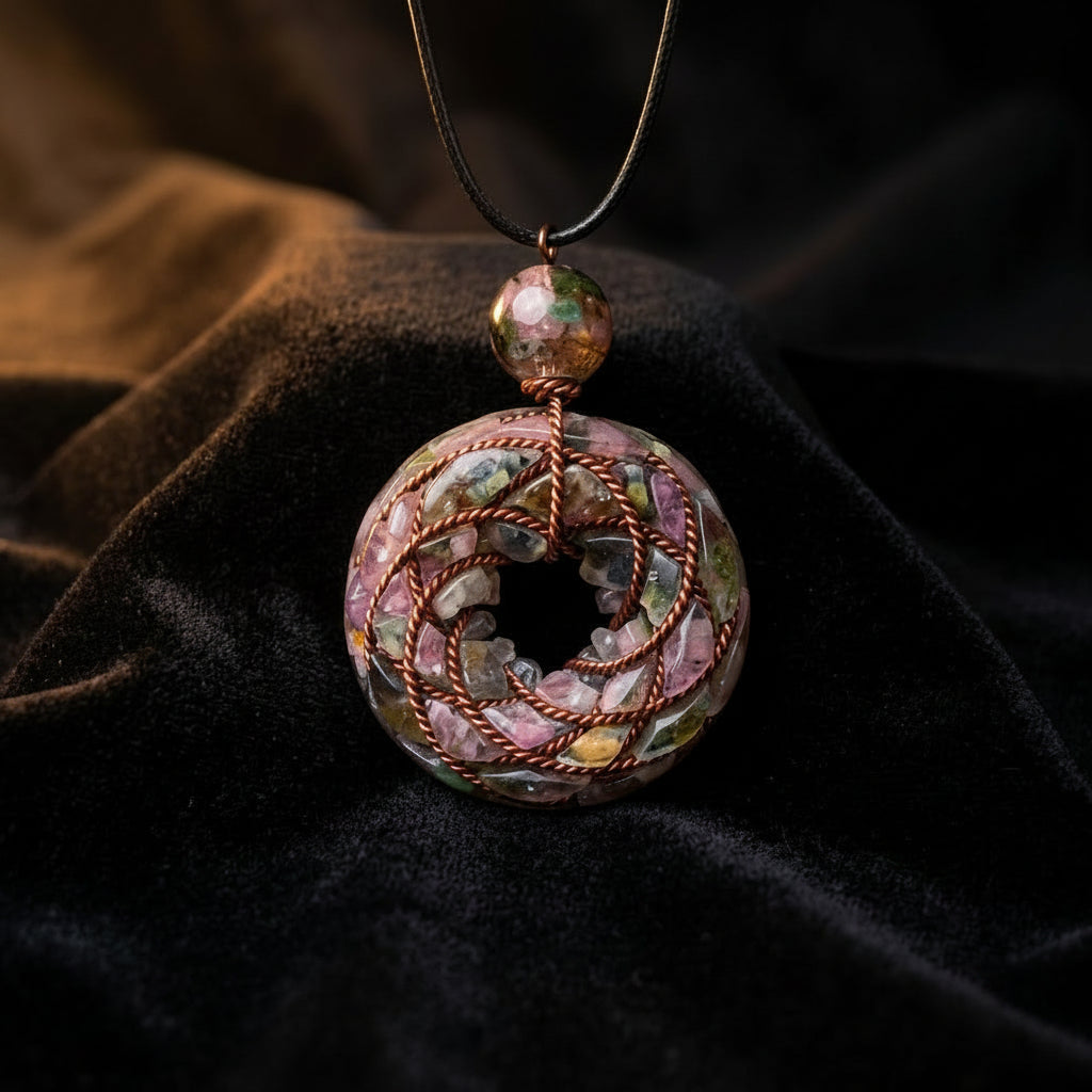 Tourmaline Torus Pendant