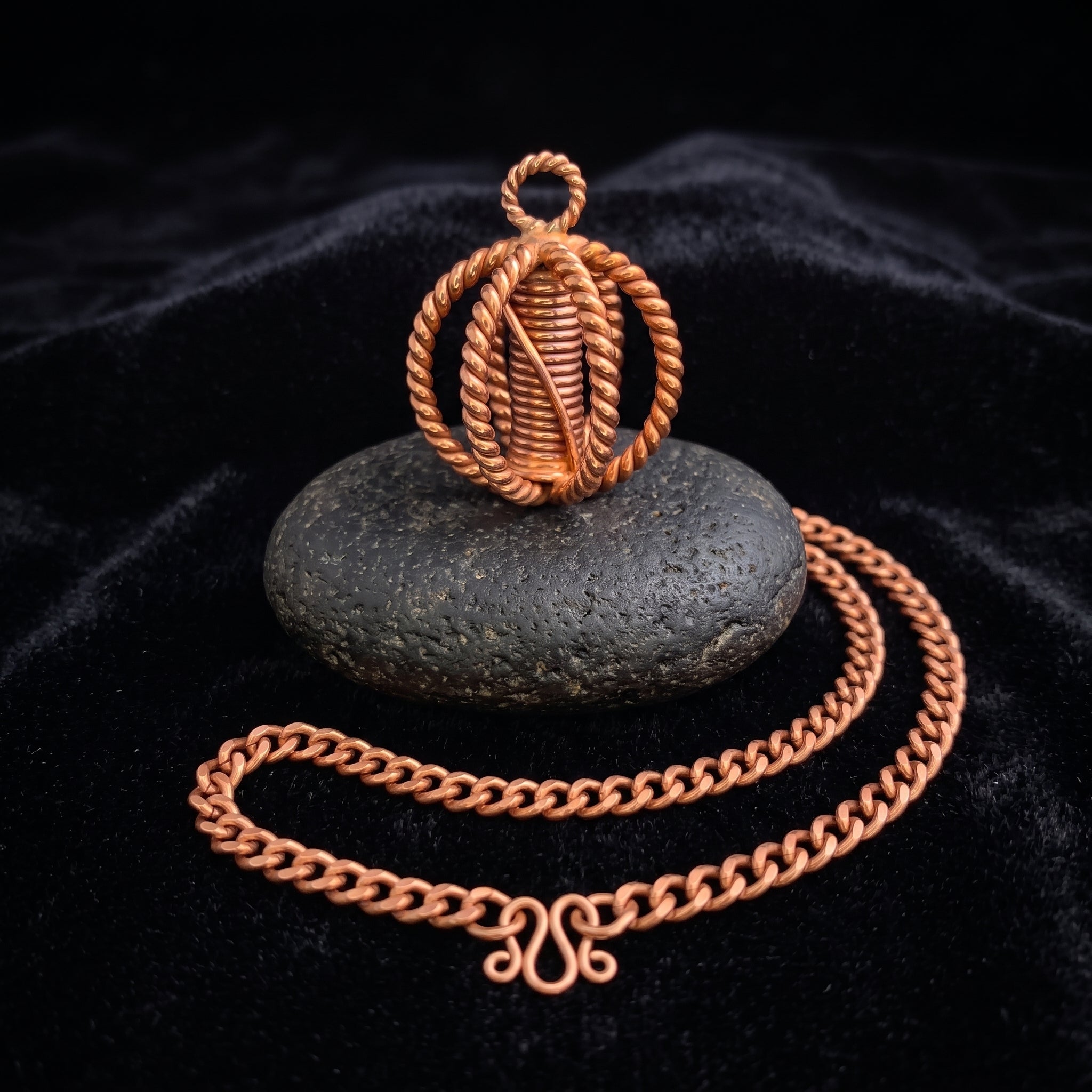 Tensor Harmonizer Pendant – Copper Handwired Series (144 / 177 / 188 / 432 MHZ)