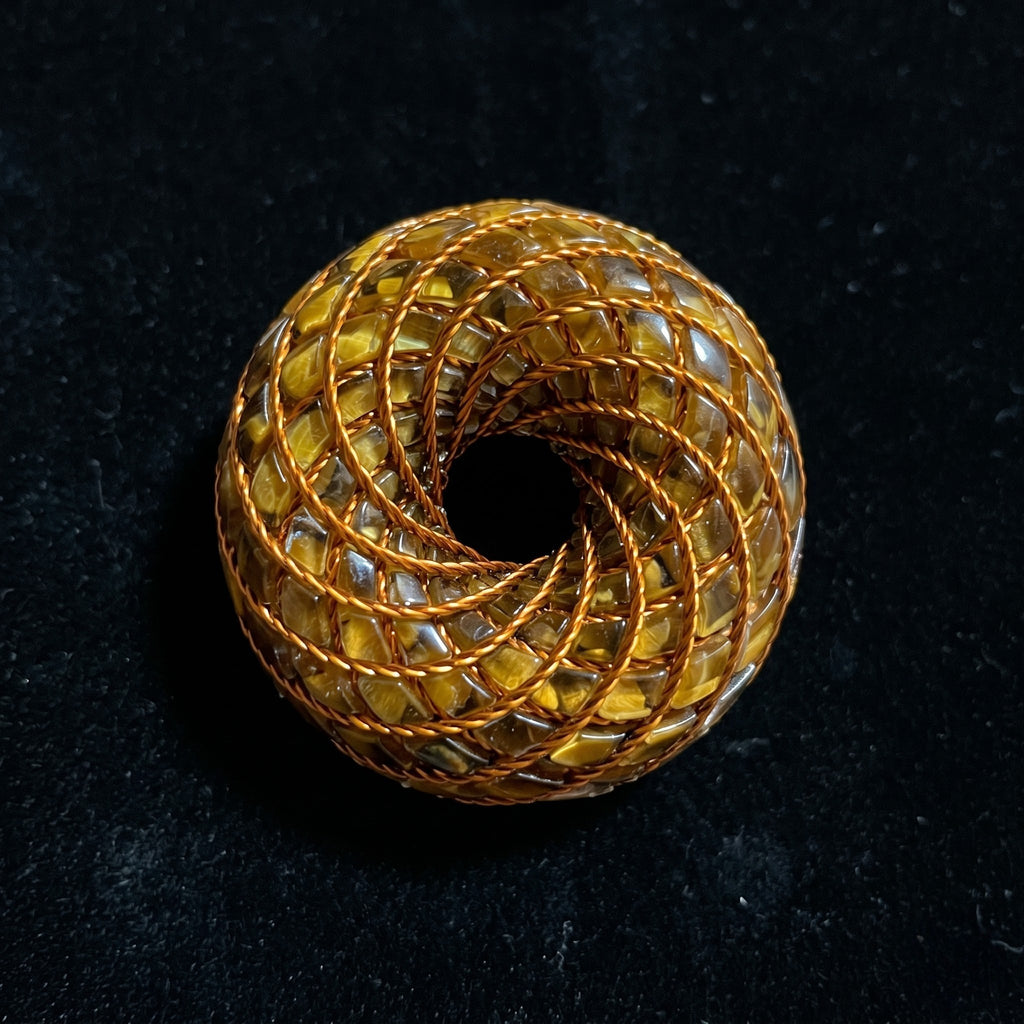 Tiger's Eye Torus Pendant — Deluxe Edition