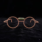 Handmade Copper Tensor Glasses – Amethyst Point Edition (144 Hz, 177 Hz)