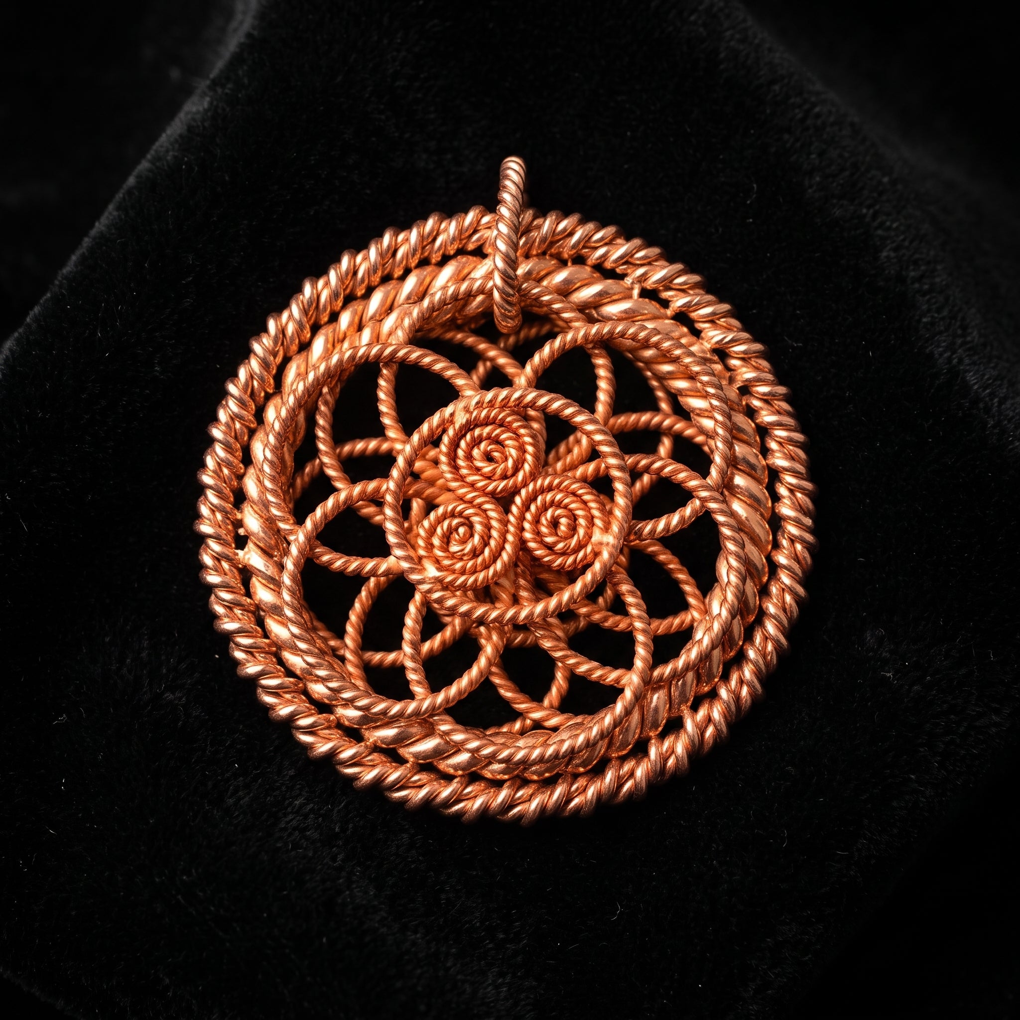 Harmonic Flower Pendant Spiritual Copper Tool V3 - FREE
