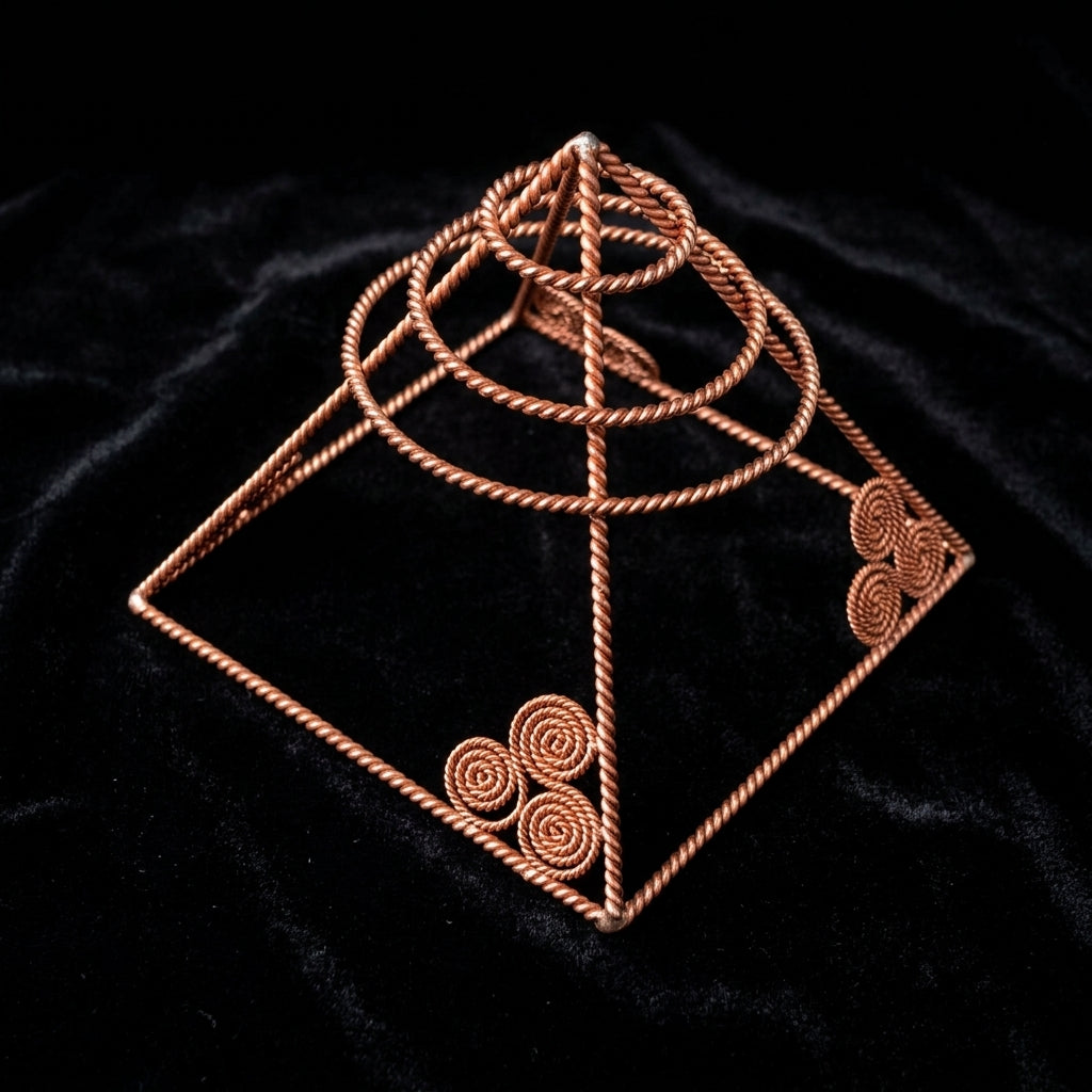 Tensor Rings Copper Handcrafted Copper Pyramid – Triskelion & Tensor Ring Design ...