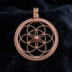 Sacred Geometry Tensor Pendant VV3 – Flower of Life, Exquisite Design (144 MHz )