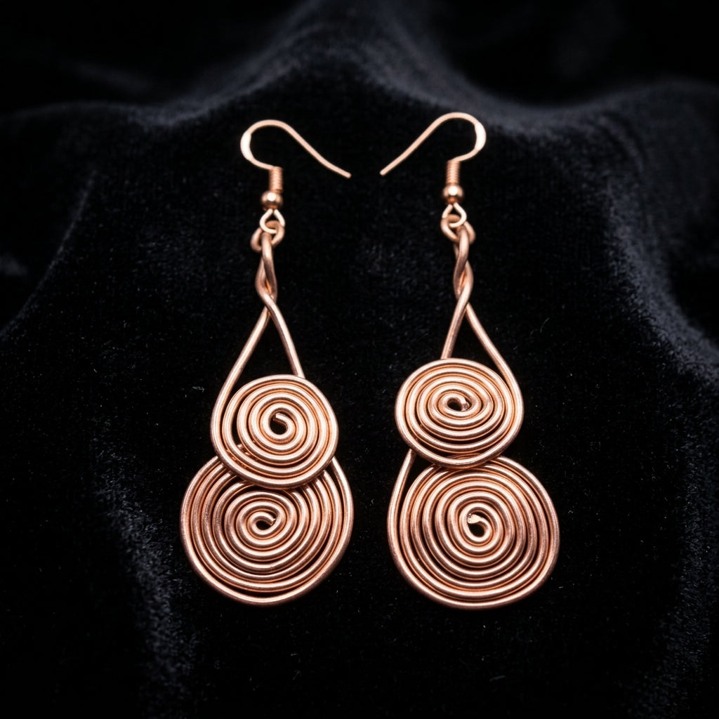 Bare Copper Earrings E2