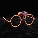 Handmade Copper Tensor Glasses – Amethyst Point Edition (144 Hz, 177 Hz)